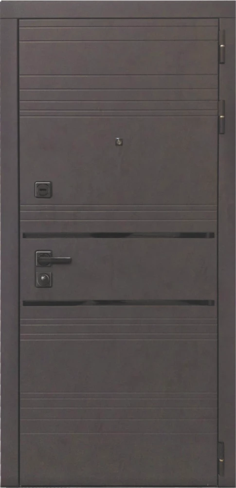 Входная дверь ДвериПРО L-43 СБ-1 (ст. белое, 16мм, беленый дуб) DPRO221052 внешняя сторона