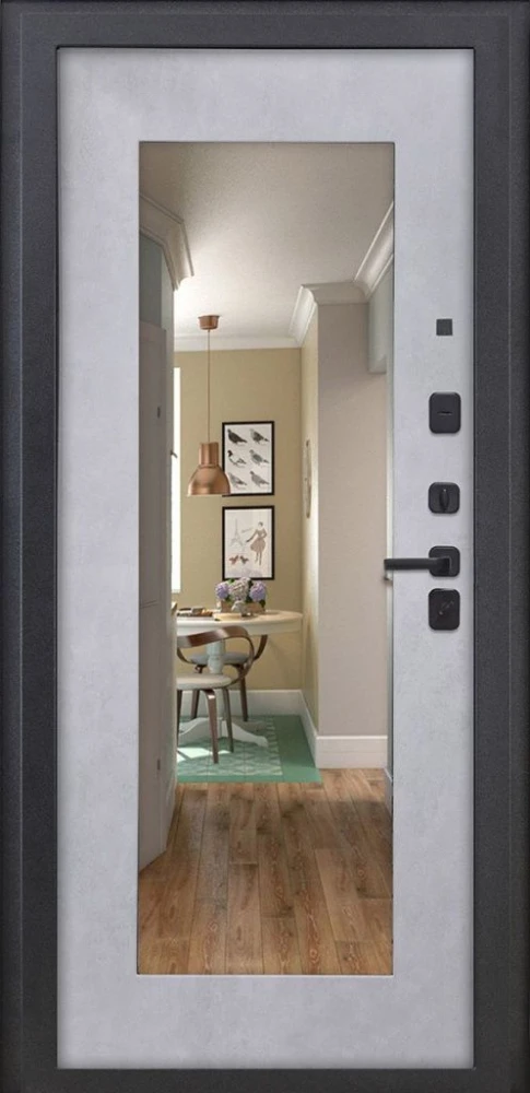 Входная дверь ДвериПРО L-43 ФЛЗ-603 Бетон снежный DPRO200497 внутренняя сторона