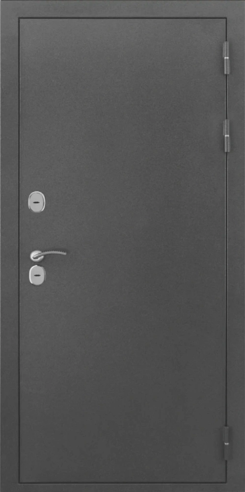 Входная дверь ДвериПРО L-Термо серебро ПВХ 10мм Астрод Velutto Bianco DPRO198154 внешняя сторона