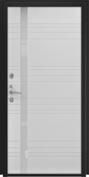 Входная дверь Модель L-46 A-1 (16мм, белая эмаль) внутренняя сторона